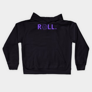 Roll. RPG Shirt Purple Kids Hoodie